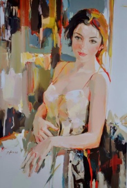figurative painting woman Josef Kote 13