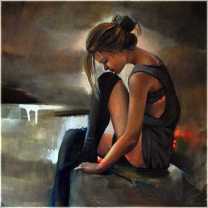 woman painting by emilia wilk 18